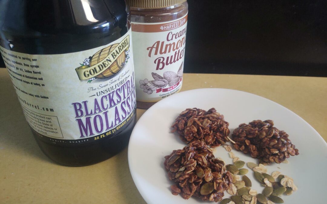 Almond Butter Oat Balls with Blackstap Molasses –  Calcium Rich and Gluten Free!
