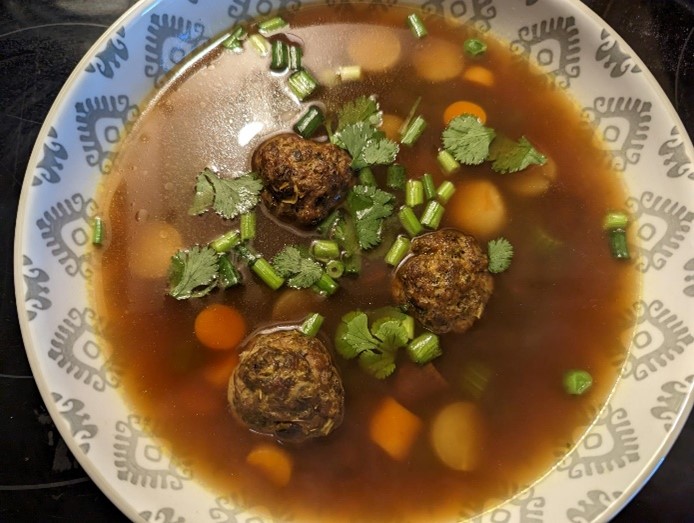 Awesome Albondigas Soup with Power Balls!